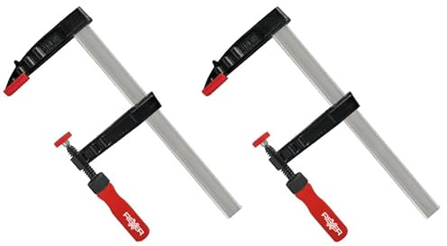 REXXER Schraubzwingen 150 mm, 2er Set, 50 mm Ausladung | 2 Schraubzwingen, 150 mm Spannweite, 50 mm Ausladung, für Holzarbeiten, Verleimen und Heimwerken