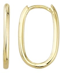 Ohrringe Creolen in Echt 585 Gold klassische, schlichte Ohrringe Ohrschmuck Damen Schmuck Goldcreolen in Gelbgold inkl. Schmucketui | JC Trauringe 8509