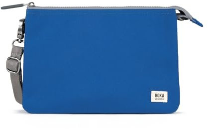 ROKA London Carnaby Crossbody XL Recylced Canvas (Galactic Blue)