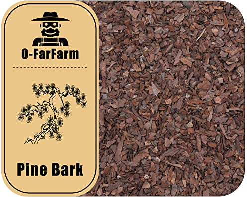 O-FarFarm Corteccia di orchidea per piante, corteccia di pino biologico per un corretto sviluppo delle radici per Phalaenopsis, Cattleyas, Dendrobium, Oncidium, Paphiopedilum e altro (10 qt, piccola