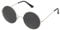 Ultra UV400 Round Sunglasses for Men & Women - Unisex Retro Large Round Glasses with Spring Comfort Fit Hinges - UVA UVB Protection Circle Sunglasses - Metal Framed Shades (Gold Frame Black Lenses)