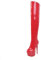 HSyc JRX Lack Plateau Overknee Stiefel mit Stiletto Absatz Pole Dance Stiefel Rot 43