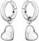 BOSS Jewelry Ohrringe für Damen Kollektion HONEY LOVE aus Edelstahl mit einem Herz-Anhänger - 1580640