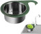 Panier filtrant pour robinet, panier de passoire d'évier d'angle - Panier filtrant pour évier de cuisine en acier inoxydable - Panier de drainage des déchets de cuisine Swan, étagère de filtre d