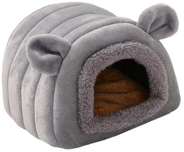 Jongyumo Meerschweinchen Bett Kuschelhöhle, Meerschweinchen Haus Betthöhle, Hamsterbett, Weiches Und Warmes Hamsterhaus, Winter Gemütliches Kleintierbetten Für Zwergkaninchen Chinchilla Hamster