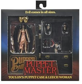 NECA Leech Woman & Toulon's Puppet Case Pack 2 Scale Action Fig. 18 cm Puppet Master