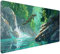 Tapis de Souris Gamer, 1200x600x3mm, avec Base en Caoutchouc Imperméable et Antidérapante pour PC Bureau, Travail, Jeux, Ordinateur Portable, Maison - Tapis de Jeux Vert Automne Y-G