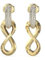 Guess Damen-Ohrringe Ohrhänger Infinity Gold Tone JUBE05051JWYG