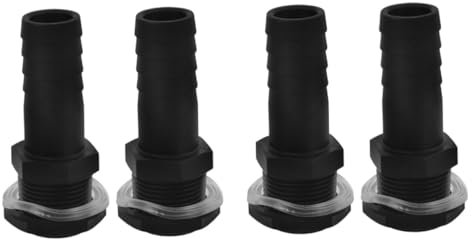 Healifty 4stücke Wasserbehälteranschlüsse Externer Gewindeadapter Für Gartenschläuche Und Regentonnen Leichtes Kunststoffdesign Vielseitig Einsetzbar Für Wasserbehälter Und Tanks