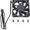 CPU Replacement Fan 70mm PWM Fan Dual Ball Bearing Cooling Fan 4 Pin PWM Intelligent Temperature Control PC Case Fan Speed Up to 2500RPM 7 Blade