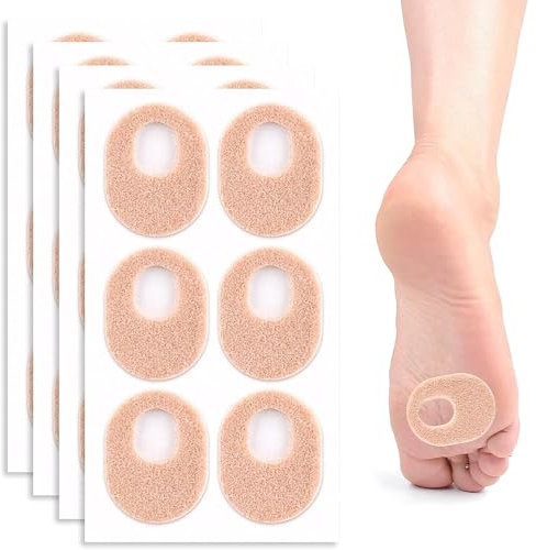 Diyxisk Pansement Cors au Pied, 24 Pièces Pansement Verrue Plantaire, Soins des Pieds Comprimés Tapis de Maïs, Traitement Cors aux Pieds, Utilisé pour Ampoules et CallositéS des Pied