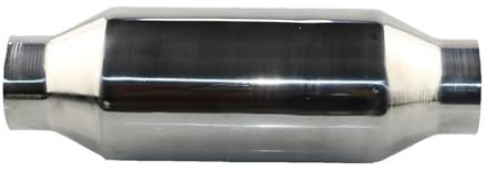 YSQIFBABD Car tailpipe Sports Auto Exhaust Resonator for Car 2inch 2.5inch Universal Muffler Resonators Stainless Steel Car Exhaust Tail(ZZ407b)