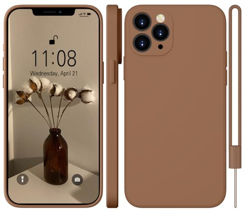 WXX für iPhone 11 Pro Hülle Silikon Case 5.8'' Braun | Handyhülle Dünn Slim mit Microfiber,Kratzfeste Rundumschutz Case Hülle für iPhone 11 Pro