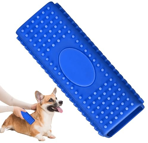 Simsky Tierhaarentferner Silikonbürste, Wiederverwendbarer Hundehaarentferner und Katzenhaarentferner, Hohles Gummi Entfernungswerkzeug für Teppich, Sofa, Auto und Kleidung