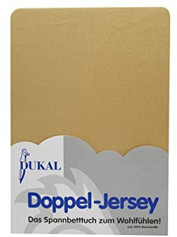 Dukal | Spannbettlaken oval für Kinderwagen Stubenwagen Wiegen Beistellbett | 30x70 – 32x75 cm | aus hochwertigem DOPPEL-Jersey | 100% Baumwolle | Farbe: weizen