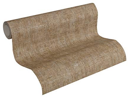 A.S. Création Vliestapete Greenery Tapete Uni Vintage Optik 10,05 m x 0,53 m braun metallic Made in Germany 322617 32261-7