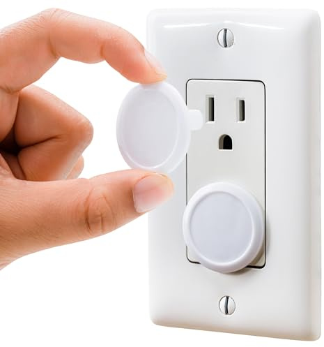 Outlet Covers Baby Proofing (50 Pack) Safe & Secure Electric Plug Protectors | Sturdy Childproof Socket Covers for Home & Office | Easy Installation | Protect Toddlers & Babies | White