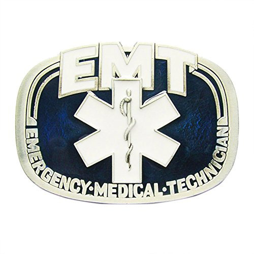 JEAN'S FRIEND New EMT Emergency Medical Vintage Pewter Belt Buckle Gürtelschnallen US Stock