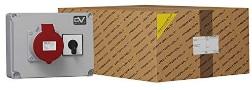 Prise murale WDD 1 x 32 A + interrupteur à cames 40 A 0-1 2992