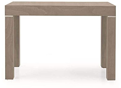 Milani Home s.r.l.s. Tavolo da Pranzo Moderno di Design Allungabile A Consolle Tortora Cm 110x50/100/150/200/250/300 per Interno Sala da Pranzo