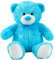 Lifestyle & More Teddybär Kuschelbär Blau mit Schleife 50 cm groß Plüschbär Kuscheltier samtig weich