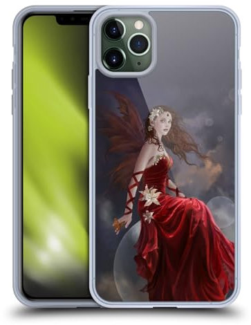 Head Case Designs Offiziell Offizielle Nene Thomas Fee Im Roten Kleid Luftblasen Soft Gel Handyhülle Hülle kompatibel mit Apple iPhone 11 Pro Max
