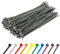 Gocableties - Collier de Serrage en Nylon - 300 mm x 3,6 mm - Argente - Attache Câble - Serre-Câbles - Lot de 100 Pièces