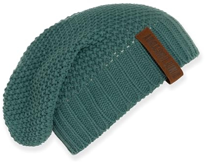 KNIT FACTORY - Coco Mütze - Strickmütze für Damen und Herren - Slouch Beanie - Wintermütze mit Wolle - Hochwertige Qualität - Laurel