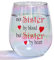 Bicchiere da vino Best Friend, regalo di compleanno per sorella Not Sisters By Blood But Sisters By Heart, divertente bicchiere da vino arcobaleno per migliore amica, regalo di Natale, 450 ml