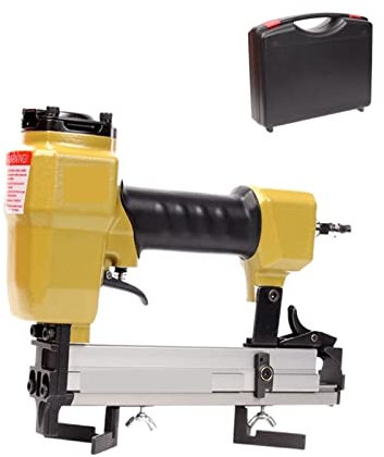 LERORA Framing Nailer V1015 Nail Gun Pneumatic Angle Nail Gun Cross Stitch Mounting Nail Gun 45 Degree Picture Frame Splicing Angle Nail Gun V-type Nail Gun