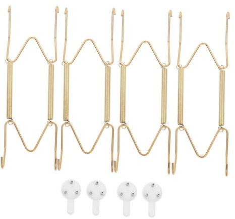 ifundom 4 Pezzi Appendiabiti Da Parete Per Piatti Ganci Per Piatti Decorativi Montaggio A Parete Appendiabiti Filo Per Appendere Articoli Per La Casa Ganci Per Piatti