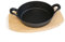 IGNEUS Cast Iron Sizzler Dish | Sizzler Pan | Pizza Oven Accessories