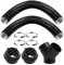 Kit de Chauffage Auxiliaire Diesel 75 mm - Tuyaux T/Y, Raccord de Sortie d'Air 2 kW Pour Voiture - Sortie d'Air Chaud Avec Clips