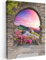 MuchoWow© Impression sur Toile Peinture 50x70 cm Tableau Mural Decoration Salon Reproductions de Tableaux Murale Moderne Paysage - Vue - Fleurs - Montagne