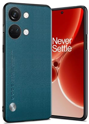 Puxssul für Oneplus Nord 3 5G Hülle, weiche TPU-Kunstlederhülle,Extrem leichte Ultraleichte Kameraschutzhülle aus Leder für Oneplus Nord 3 5G (Teal)