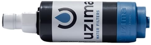Uzima Cartucho de filtro de agua UZ-1 de repuesto para sistema de mochila UZ-BP y sistema de filtración de agua por gravedad UZ-2, úsalo como filtro de agua portátil independiente o como filtro de