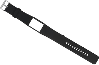 Veemoon Silikon Ersatzarmband für Smartwatches, Schwarz aus Tpe