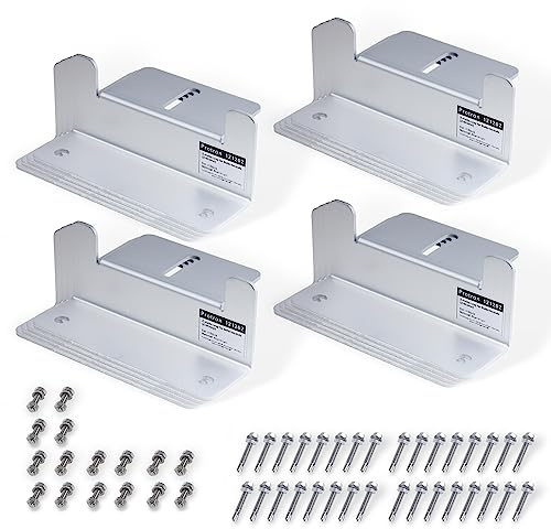 4er Set Protron Z-Halterungen für Solarmodule Befestigunswinkel PV Wand Dachmontage Halterung, Z-Winkel aus Aluminium (4x4er Set = 16 Stück, 0% Mwst. Gemäß §12 Abs. 3 Ustg)