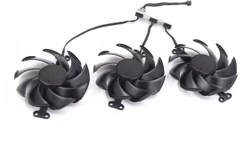 RAKSTORE TH9520B2H-PCB02 Graphics Card Cooling Fan Compatible with Palit RTX 4070 RTX 4070Ti RTX 4080 GamingPro Quiet Cooler Fan (3 Pcs)