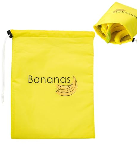 Bananen-Einmachbeutel | Aufbewahrungsbeutel Für Obst Und Gemüse | Wiederverwendbare Lebensmittelbeutel Mit Kordelzug-Design - Tragbarer Bananen-Einmachbeutel Verhindert Gerüche