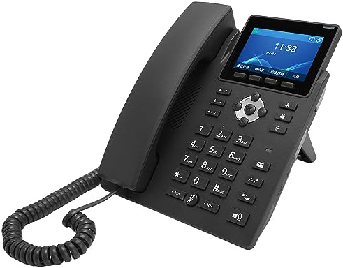 IP-Telefon, Schnurgebundenes Telefon, Programmierbare Tasten 1000M RJ45 für die Familie (EU-Stecker)