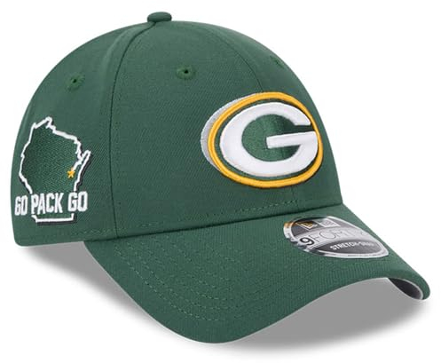 New Era Herren NFL 2024 NFL Draft 9FORTY Adjustable Hat, Green Bay Packers, Grün, Einheitsgröße