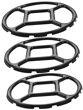 Alipis 3pcs Gas Stove Slip Rack Wok Ring for Gas Stove Top Pot Holder for Cooker Bottom Wok Ring Support Bracket