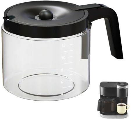 12 Cups Coffee Carafe ONLY Compatible for KEURIG K-DUO 12 Cups Coffee Machine 5100 Model (NOT Fit K-Duo Essentials 5000 Model)