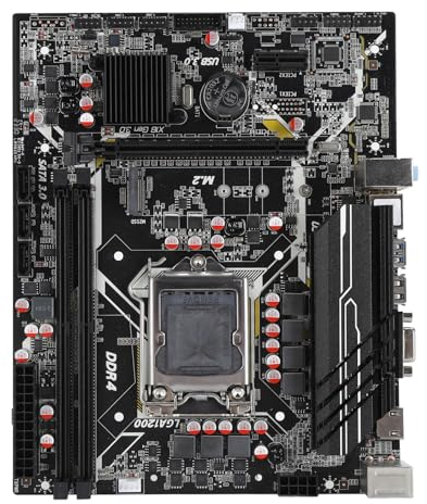 H510 2xDDR4 Motherboard, LGA1200 Motherboard, Micro ATX Motherboard with PCIe 3, 3 X SATA3.0, 1 X M.2, USB, HDMI, VGA for I5 I7 I9 10 11, Pentium, Celeron