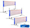 AKOZLIN Tragbares Badmintonnetz-Set, höhenverstellbares Badminton-Pickleball-Netz mit Stangen und Tragetasche für Badminton, Volleyball, Tennis, Pickleball, Fußballtennis - einfacher Aufbau (3 M)