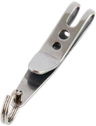 Ralondbey Stainless Steel Suspension Clip Outdoor Belt Clip Suspension Pocket Clip Hanger For Keys Knife