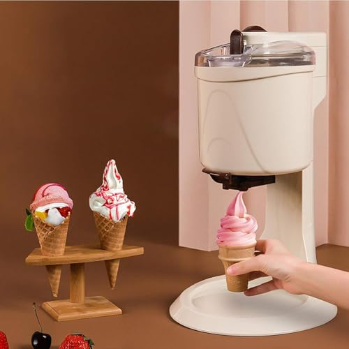 Lakenbroade Mini Machines à crème glacée, Machine à crème glacée Molle, Machine à Cornet de crème glacée entièrement Automatique,220V