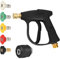 VZU 7PCS High Pressure Washer Gun Accessories for Karcher High Pressure Washer K Series, 1 Adapter and 5 Nozzles and 1 Stubby gun for Washing Vehicles, Home, Gardening