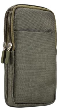 GLOBEXSSX Handy gürteltasche Universal Herren Sport Freizeit Handy Tasche Power Bank Taille Beutel Nylon Outdoor Tasche(Green)